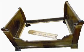 French stained wood bateau lit-style bedstead, 47