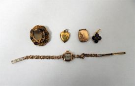 Lady's gold-coloured Accurist wristwatch, a Victor