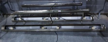 Two metal strip lights