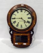 Victorian drop pendulum wall clock with eight-day