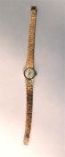 Lady's Bueche Girod 9ct gold wristwatch, cased