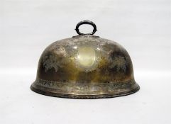 Large silver plated lid/food cover with handle eng