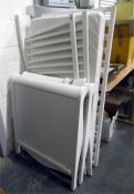 Child's white painted bed with head and footboards