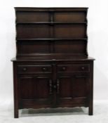 Ercol dark stained dresser, 124cm wide