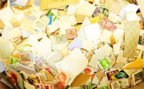 Large box of world kilo ware and remainders going back 50 years, some mint GB (1 box)