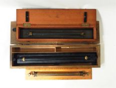 Parallel rolling rule marked Stanley Great Turnstile, Holborn, London made of steel and brass in