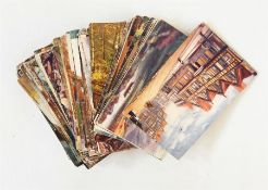 100 oilettes published by Ralph Tuck, various scenes to include Norwich, Highlands, Cardiff, etc