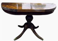 Fold-over top tea table