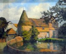 P Holmes, Martin  Oil on board  Kentish farm with