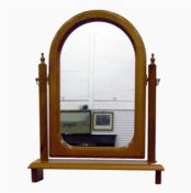 Pine swing toilet mirror