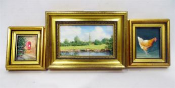 Robert Hughes RMS HS Miniature oils on board 
