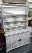 Painted pine dresser, 130cm wide