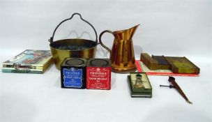 Quantity of engineers instruments, a leather suitcase, 