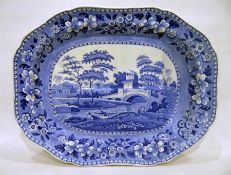 19th century Spode meat dish 