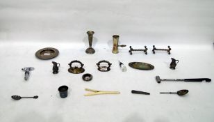 Quantity of silver plate to include trumpet vase,