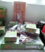 Large quantity of Plan toys and wooden sets, mostl