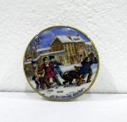 Pot lid 'Alas, Poor Bruin'