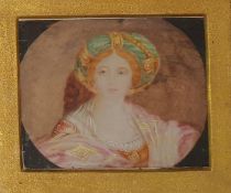 Watercolour on paper Woman with eastern headdress,