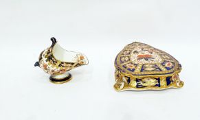 Crown Derby miniature helmet-shaped coal bucket de