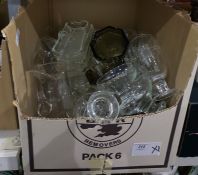 Quantity of assorted glassware including corn on t