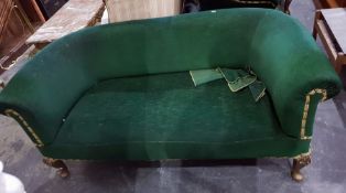 Late 19th/early 20th century two-seat Chesterfield