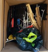 Large box of Scalectrix to include cars and track