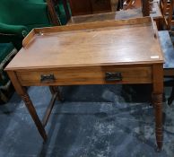19th century mahogany half galleried wash stand ab