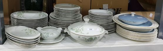 Czechoslovakian part dinner service, cream ground