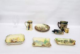 Quantity of Royal Doulton seriesware plates, a rel