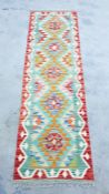 20th century hand knotted woollen Oriental runner