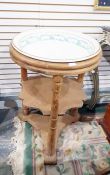 Victorian ceramic wash basin with ribbon pattern d