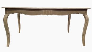 Modern table in the French farmhouse taste, painte