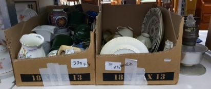 Quantity of assorted ceramics and glassware includ