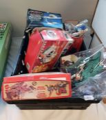 Box of assorted toys to include Star Wars 'Return