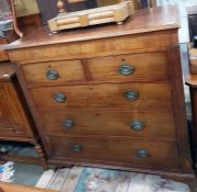 Early 19th century mahogany and walnut cross-bande