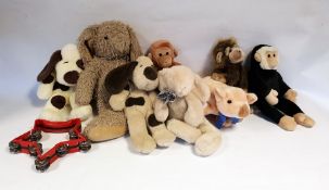 Assortment of modern child's toys, small quantity of books and a tambourine