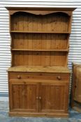 Modern pine kitchen dresser, 110cm wide