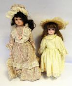 Porcelain headed doll by Heubach Koppelsdorf and m