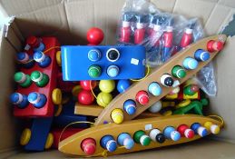 Large quantity of wooden Escor painted figures wit