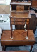 20th century mahogany bonheur de jour with three-q