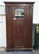 Early 20th century Arts & Crafts style oak wardrob