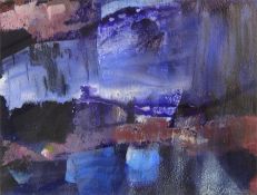 John Moore (Dublin) Acrylic on paper Abstract, signed and dated 2000, 22.5cm x 29cm