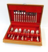 Silver plated canteen marked 'Community', six place settings