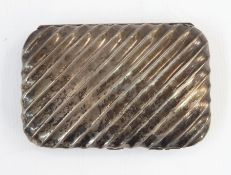 20th century silver cigarette case with a gilt washed interior,