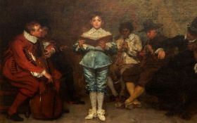 John Seymour Lucas (1849-1923)  Oil on board  