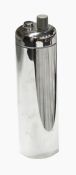 Art Deco Revel 'Zephyr design' chrome cocktail shaker (William Welden) named after the streamline