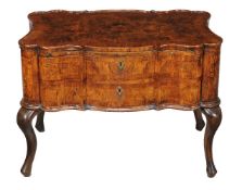 A Continental walnut desk