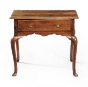 A George II walnut side table