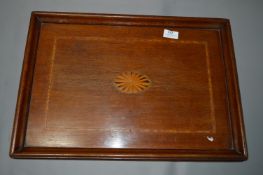 Edwardian Mahogany Tray with Shell Inlay