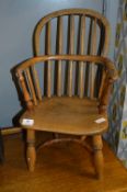 Child's Elm Windsor Armchair